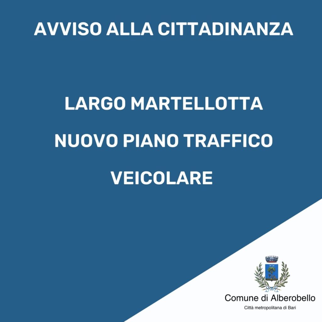 ordinanza traffico martellotta