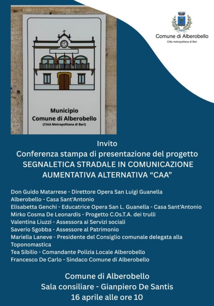 Segnaletica Stradale in Comunicazione Aumentativa Alternativa